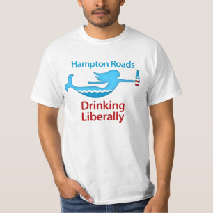 Hampton vägar som Liberally dricker T-shirt