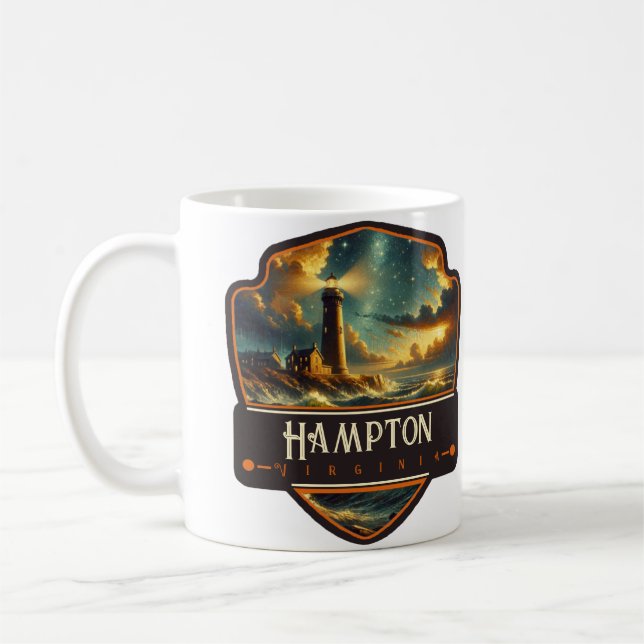 Hampton, Virginia | Antik Kaffemugg (Vänster)