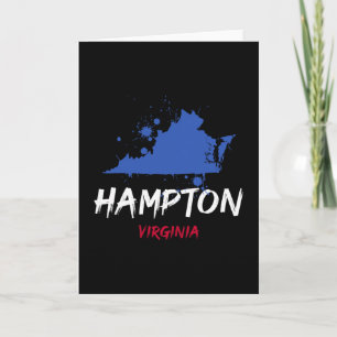 Hampton Virginia Va färgsprut Minnesgåva från seme Kort