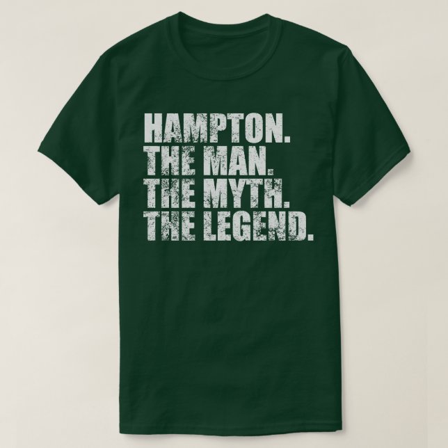 HamptonHampton Family namn Hampton, efternamn Hamp T Shirt (Design framsida)