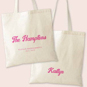 Hamptons Bachelorette Party Personlig Tote Tygkasse