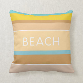 Hamptons Beach House Sand Sea and Sol Stripe Kudde