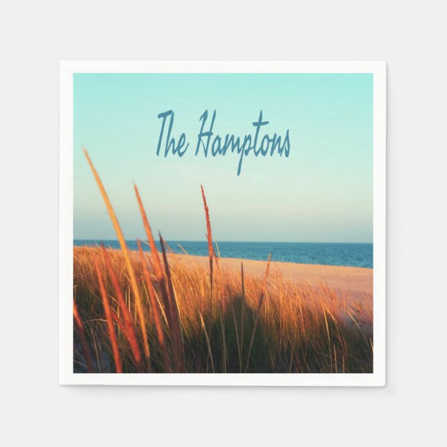 Hamptons Beach Long Island NewYork Pappersservett (Framsidan)