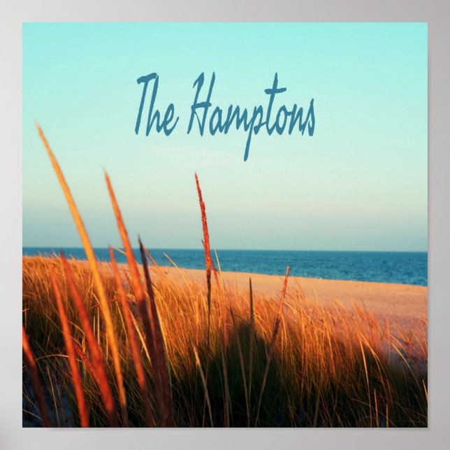 Hamptons Beach Long Island NewYork Poster (Framsidan)