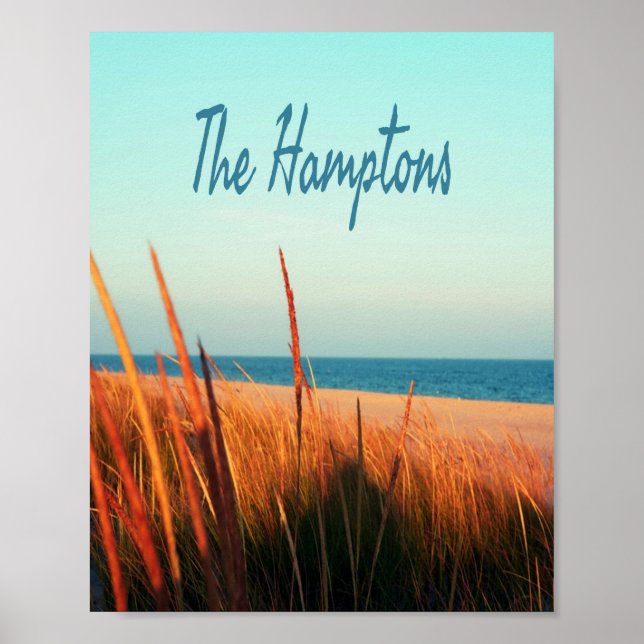 Hamptons Beach Long Island NewYork Poster (Framsidan)