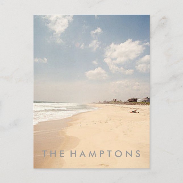 Hamptons Beach POSTCARD Vykort (Framsida)