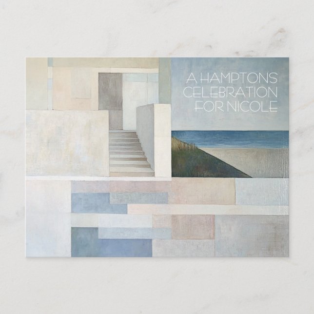 Hamptons-busskort i Anpassadet Vykort (Framsida)