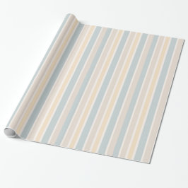 Hamptons Coastal Stripe Inpackningspapper Presentpapper