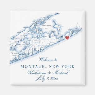 Hamptons Montauk Destination Bröllopsgåva Magnet