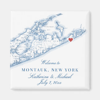 Hamptons Montauk Destination Bröllopsgåva Magnet