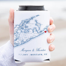 Hamptons Montauk Wedding Favor Drink Holder