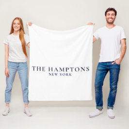Hamptons New York Förfinad Kuststil Fleecefilt