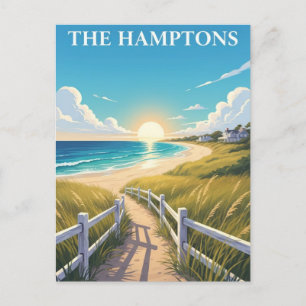 Hamptons New York Travel Vykort