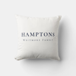 Hamptons Personalized Preppy Custom Text  Kudde