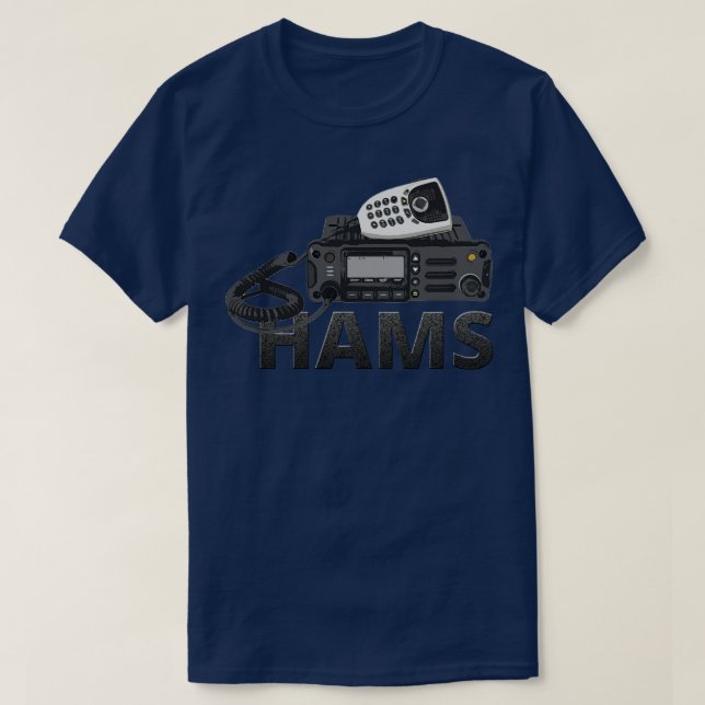 Hams Amateur Radio Operator T Shirt (Design framsida)