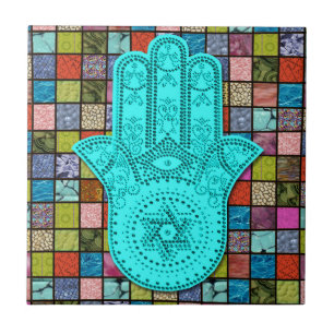 Hamsa Alef Kakelplatta