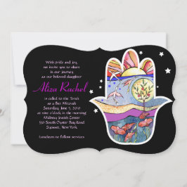 HAMSA BEAUTY Bat Mitzvah-inbjudan Inbjudningar