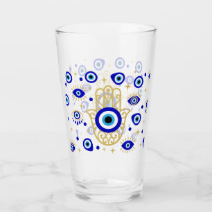 Hamsa Evil Öga Glaskopp