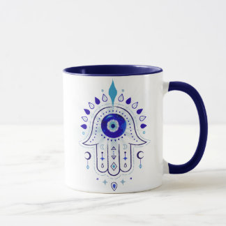 Hamsa Evil Öga Hand Mugg