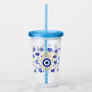 Hamsa Evil Öga Take Away Mugg