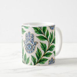 Hamsa Eye Botanisk Kaffemugg