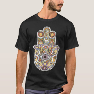 Hamsa Fatima Hand Yoga Grafik T Shirt