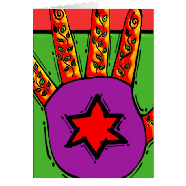 Hamsa Hälsningskort (Framsidan)