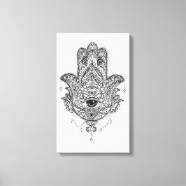 Hamsa Hand Canvastryck