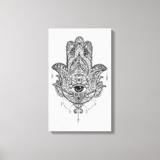 Hamsa Hand Canvastryck