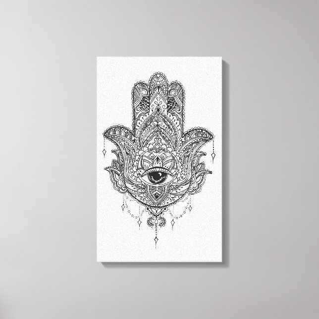 Hamsa Hand Canvastryck (Framsida)