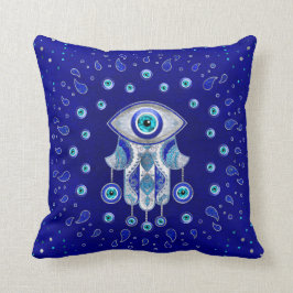 Hamsa Hand-Evil Öga Amulet Kudde