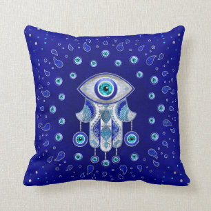 Hamsa Hand-Evil Öga Amulet Kudde