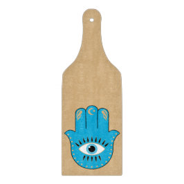 Hamsa Hand grekiska Evil Öga Blue