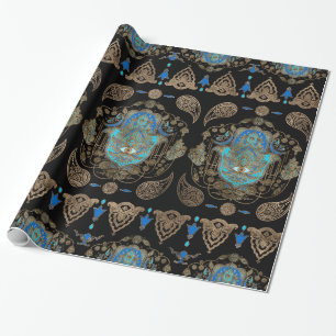Hamsa Hand-Hand av Fatima Ornament Presentpapper