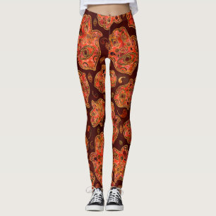 Hamsa Hand-Hand på Fatima mönster Leggings