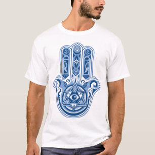 Hamsa Hand of Fatima Hamsa all Seeing Öga T Shirt