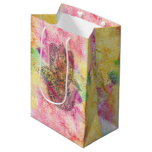 HAMSA Hand of Fatima symbol amulet Henna blommigt