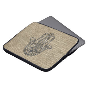HAMSA Hand of Fatima symbol amulet Laptop Fodral