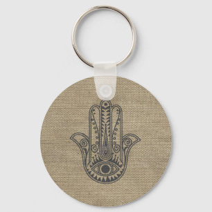 HAMSA Hand of Fatima symbol amulet Nyckelring