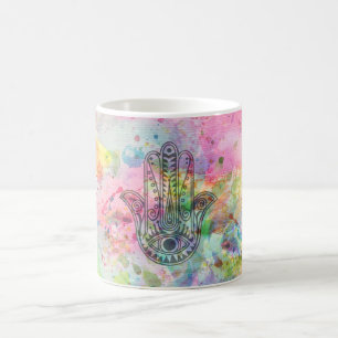 HAMSA Hand of Fatima symbol Kaffemugg
