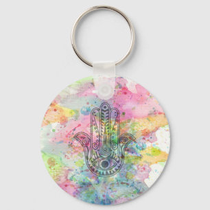 HAMSA Hand of Fatima symbol Nyckelring