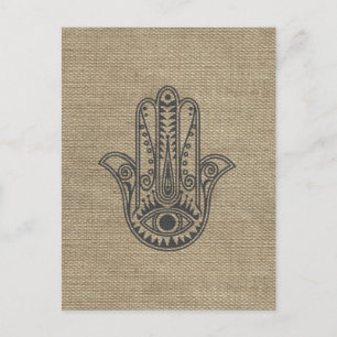 HAMSA Hand of Fatima symboliskt smycke Vykort
