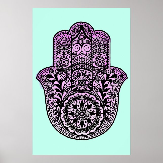 Hamsa Hand Poster (Framsidan)