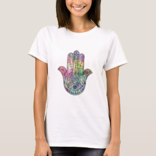 HAMSA Hand Symbol Colorful Watercolor T-shirt