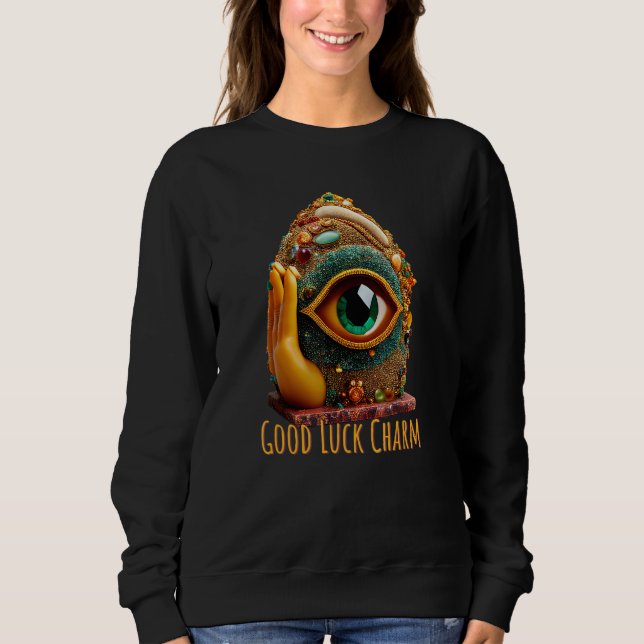 Hamsa Hand Tiger öga 2 T Shirt (Framsida)
