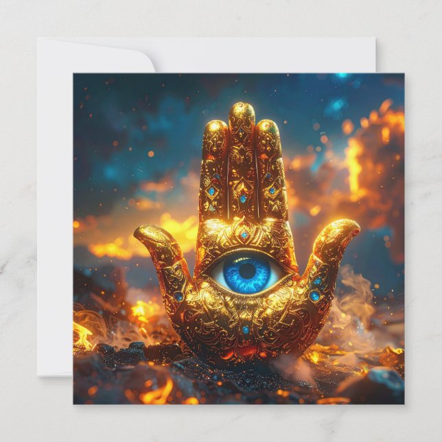 HAMSA HAND - ZEN BUDDHISM KORT (Framsida)
