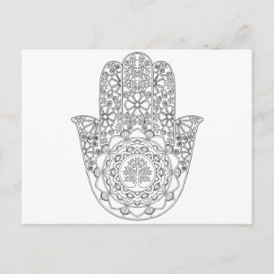 Hamsa Livets träd Vykort