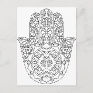 Hamsa Livets träd Vykort