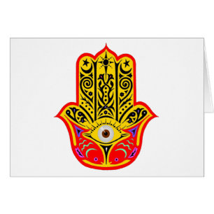 Hamsa - magiska Hamsa Hälsningskort