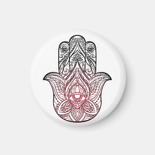 Hamsa med boho mönster magnet
